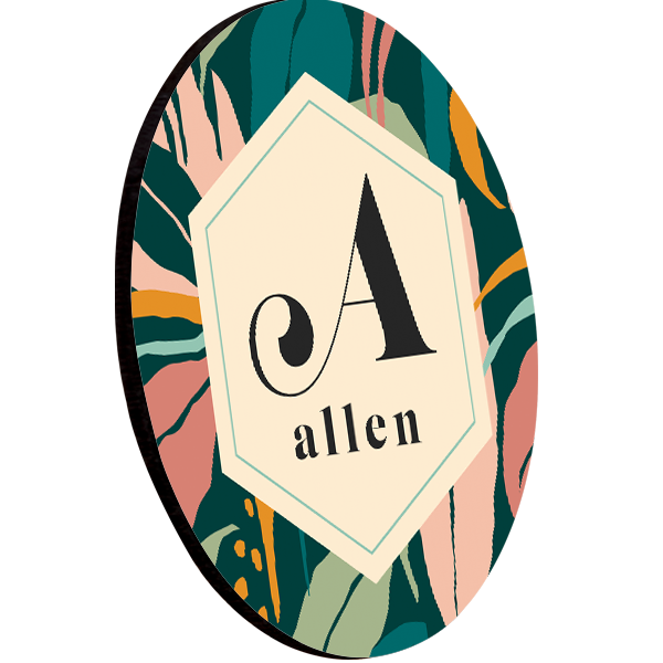 High-Density Fiberboard (HDF) Round Coaster with Cork Back – 5822 - Image 2