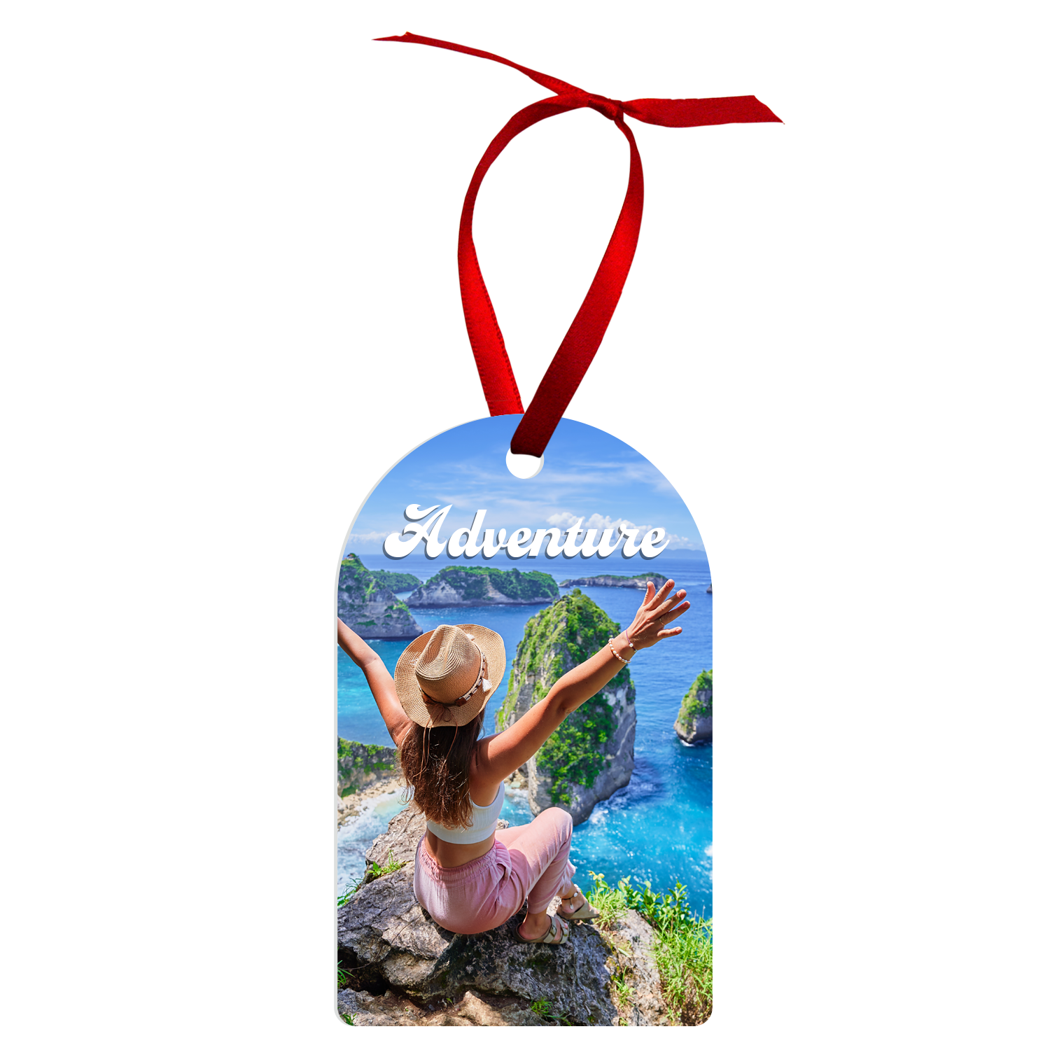 Rounded Tag Ornament, 2-sided – 4337 - Image 2